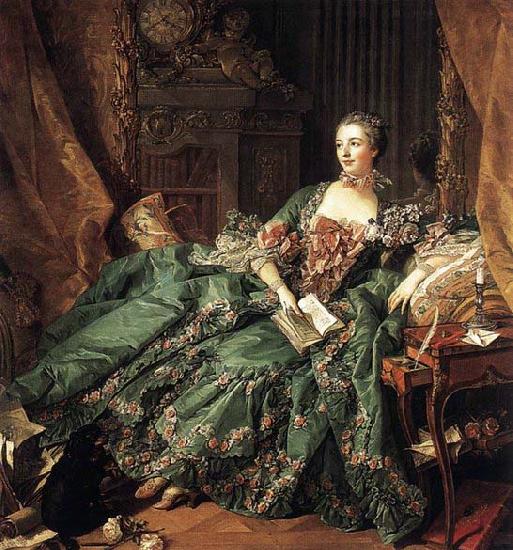 Francois Boucher Portrait of Marquise de Pompadour Germany oil painting art